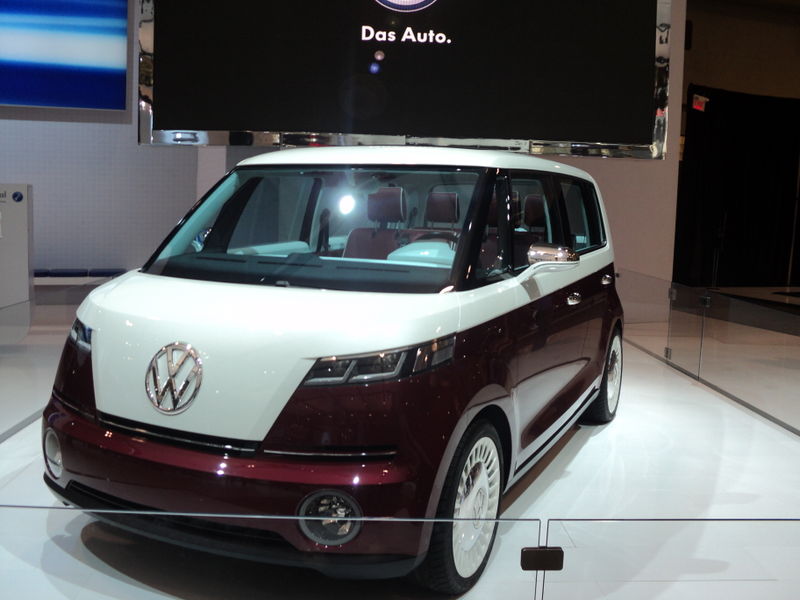 Front view of the VW Bulli, or Microbus, concept vehicle, on display at the 2012 Canadian International Autoshow in Toronto, Canada.